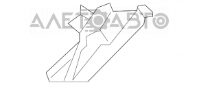 Кронштейн крила передній верх правий Hyundai Elantra AD 17-18