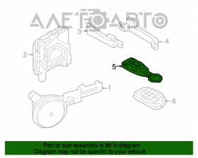 Ключ Hyundai Elantra AD 17-20 брелок, 4 кнопки, коричневий