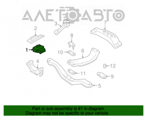Подушка двигуна права Subaru Forester 14-18 SJ 2.5 МКПП