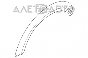 Накладка арки крыла задняя правая Mini Cooper Clubman R55 07-14 черн