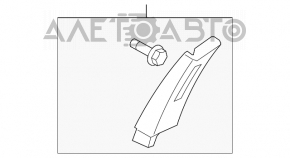 Накладка центральної стійки верхня ремінь права Nissan Sentra 13-19 сіра