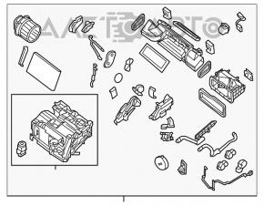Печка в сборе Nissan Sentra 13-19 manual