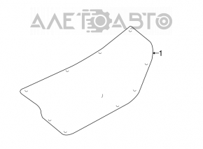 Обшивка крышки багажника Nissan Versa 12-19 usa