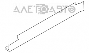 Поріг правий Infiniti G35 4d 08-14 срібло зламані кріплення, прим'ятий, подряпини, фарбований