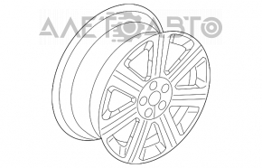 Диск колесный R18 Chrysler 200 11-14 легкая бордюрка