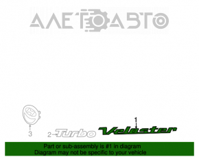Эмблема надпись Veloster Hyundai Veloster 12-17