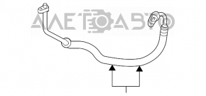 Трубка кондиціонера компресор-пічка Chrysler 200 11-14