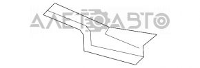 Накладка порога задняя правая Chrysler 200 11-14 черн