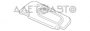 Козырек правый Mini Cooper F56 3d 14- серый, с крючком, сломан механизм зеркала