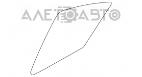 Скло дверей трикутник із ущільнювачем заднє праве Subaru Impreza 4d 17- GK