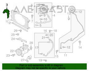 Дефлектор радиатора правый Subaru Impreza 17- GK