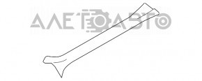 Накладка порога передняя правая Subaru Impreza 17- GK черная