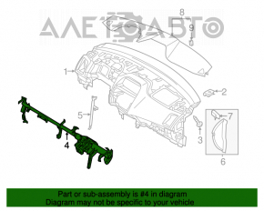 Труба подторпедная усиление Mitsubishi Outlander Sport ASX 10-