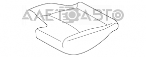Водительское сидение Mitsubishi Outlander Sport ASX 16-19 без airbag, тряпка черн