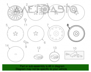 Запасне колесо (докатка) Subaru Outback 10-14