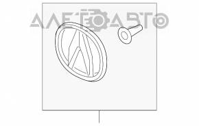 Емблема кришки багажника Acura ILX 13-