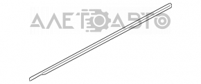 Молдинг двері-скло центральний передній прав Kia Forte 4d 14-18 черн