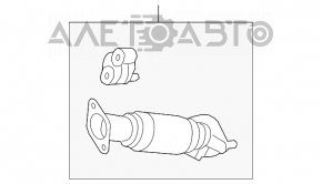 Приемная труба с катализатором Kia Forte 4d 14-16 дорест 1.8