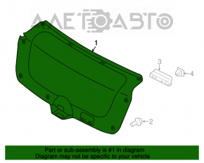 Обшивка кришки багажника Kia Forte 4d 14-17