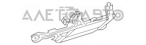 Подушка безпеки airbag коленная водійська лев Lexus RX400h 04-09 беж потерта
