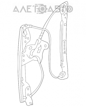 Стеклоподъемник с мотором задний левый Ford Flex 09-19