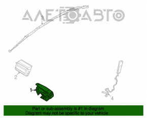 Подушка безопасности airbag в руль водительская Ford Flex 09-12 дорест черн