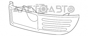 Обрамление птф левое Ford Flex 09-12 дорест хром, сломаны направляйки