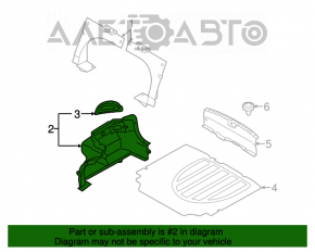 Обшивка арки права Hyundai Elantra UD 11-16