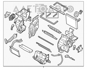 Печка в сборе Hyundai Elantra UD 11-16 manual