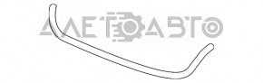 Нижня решітка переднього бампера VW Jetta 11-14 USA з хромом, тріщини, злам креп