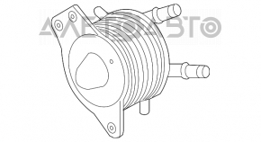 Масляний охолоджувач КПП Infiniti Q50 14- 3.0 RWD погнуті трубки
