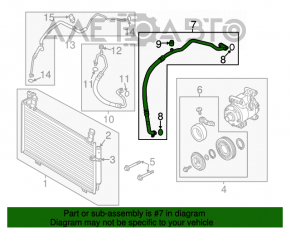 Трубка кондиционера компрессор-печка Mazda 6 13-17