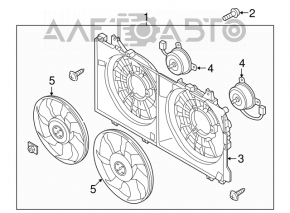 Мотор вентилятора охолодження лев Mazda 3 14-18 BM