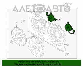 Мотор вентилятора охлаждения правый Mazda 3 14-18 BM