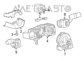 Обрамлення кермової колонки Mazda 6 13-17
