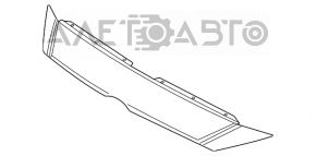 Накладка решетки радиатора верхняя Mazda 3 14-16 BM дорест