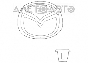 Эмблема крышки багажника Mazda 3 14-18 BM