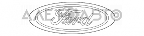 Емблема решітки радіатора Ford Escape MK3 17-19 рест, зламана направляйка
