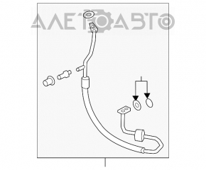 Трубка кондиціонера компресор-грубка Ford Escape MK3 17-19 рест 2.5