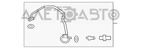 Трубка кондиціонера Конденсер-компресор Ford Escape MK3 17-19 рест 2.5
