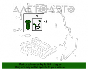 Топливный насос бензонасос Ford Escape MK3 17-19 рест 2.5