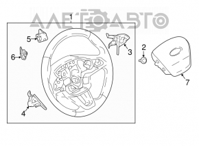 Кнопки управления на руле правое Ford Escape MK3 17-19 рест