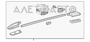 Рейлінги поздовжні з накладками Toyota Sequoia 08-16 немає накладки