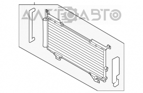 Радиатор кондиционера конденсер Subaru Legacy 15-19