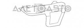 Обрамление ПТФ переднее левое Ford Explorer 18-19 рест
