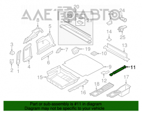 Амортизатор підлоги багажника BMW X5 E70 07-13