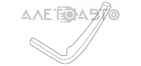 Накладка порогу задня права внутр BMW X5 E70 07-13 черн, тріщини