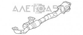 Приймальна труба з каталізатором Acura MDX 14-15