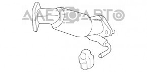 Каталізатор задній Kia Sorento 16-20 AWD