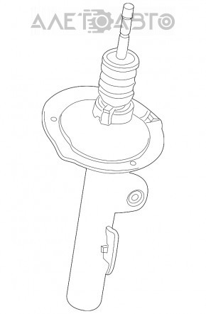 Стійка амортизатора у зборі передня ліва Ford Explorer 11-15